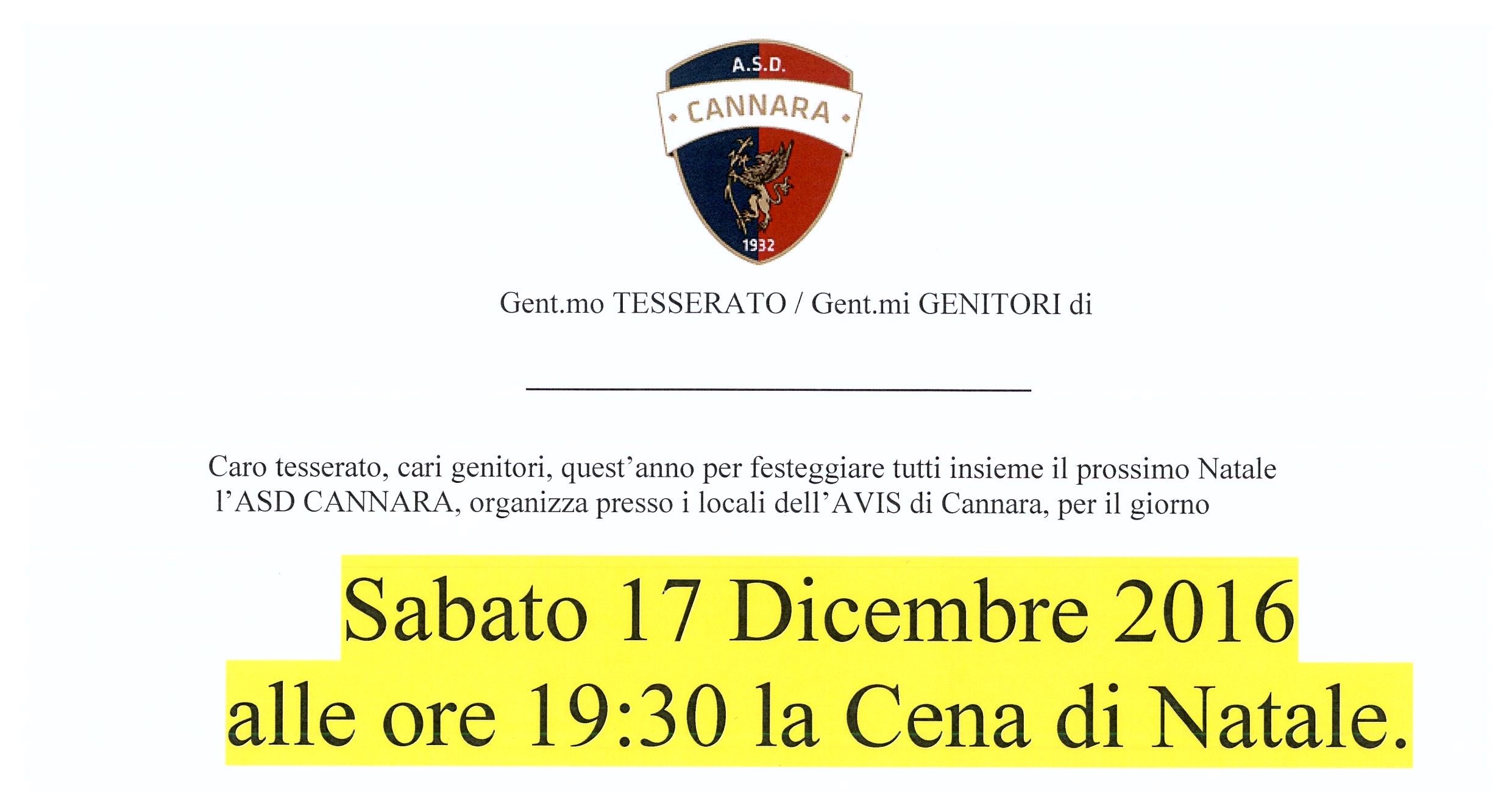 Cena di Natale 2016 Cena di Natale 2016